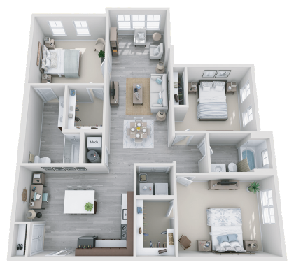 a floor plan image of the enclave at tranquility lake apartments in riverview, fl